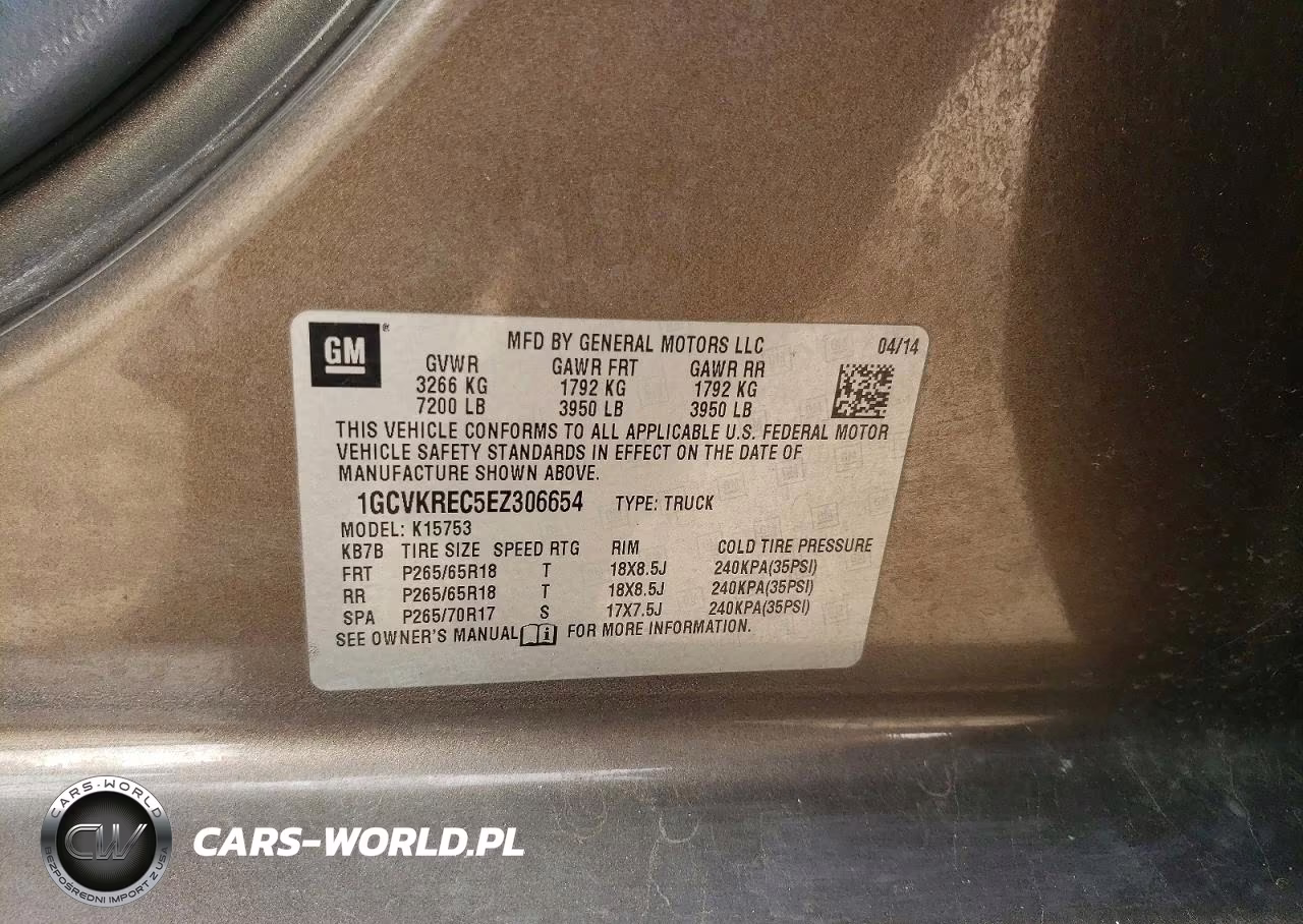 2014 Chevrolet Silverado K1500 Lt VIN:1GCVKREC5EZ306654 - 13