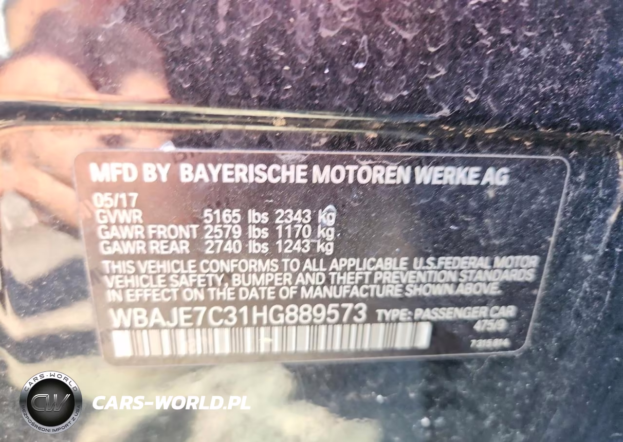 2017 BMW 540 Xi VIN:WBAJE7C31HG889573 - 12