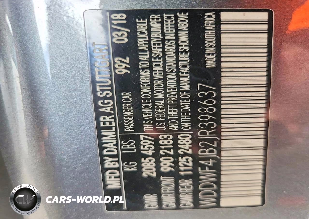 2018 Mercedes-Benz C 300 VIN:WDDWF4JB2JR398637 - 12