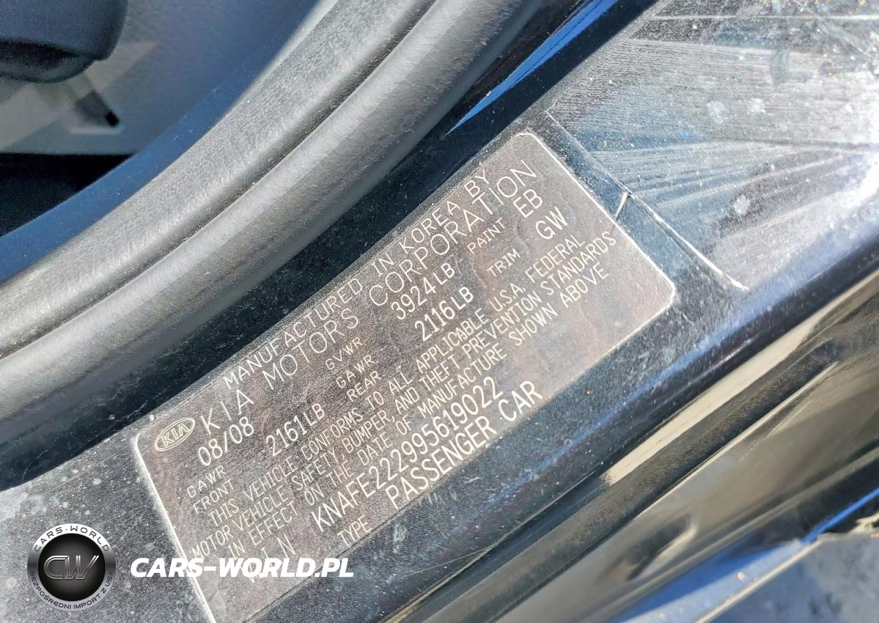 2009 Kia Spectra Lx VIN:KNAFE222995619022 - 12