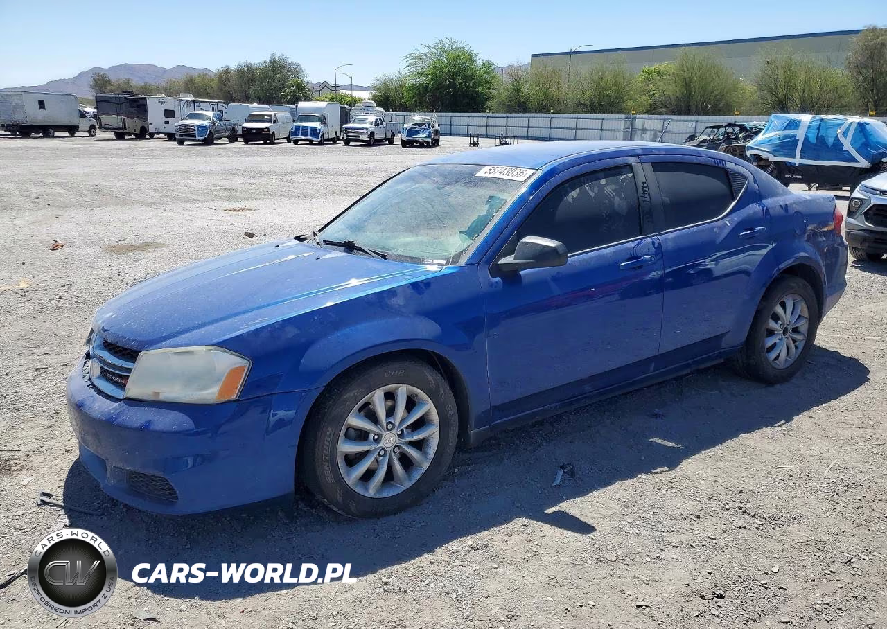 2014 Dodge Avenger Se VIN:1C3CDZAG2EN182686 - 1