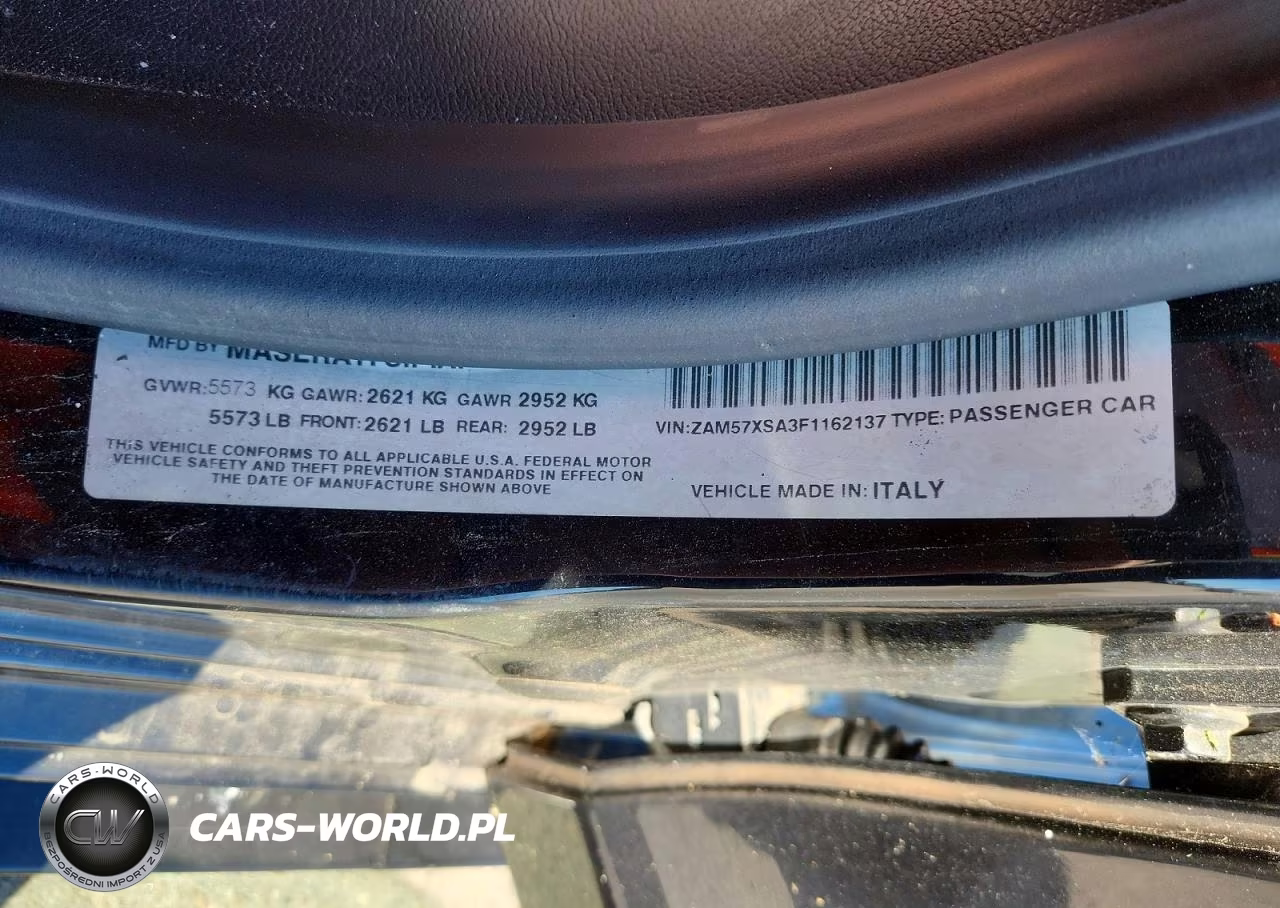 2015 Maserati Ghibli VIN:ZAM57XSA3F1162137 - 12