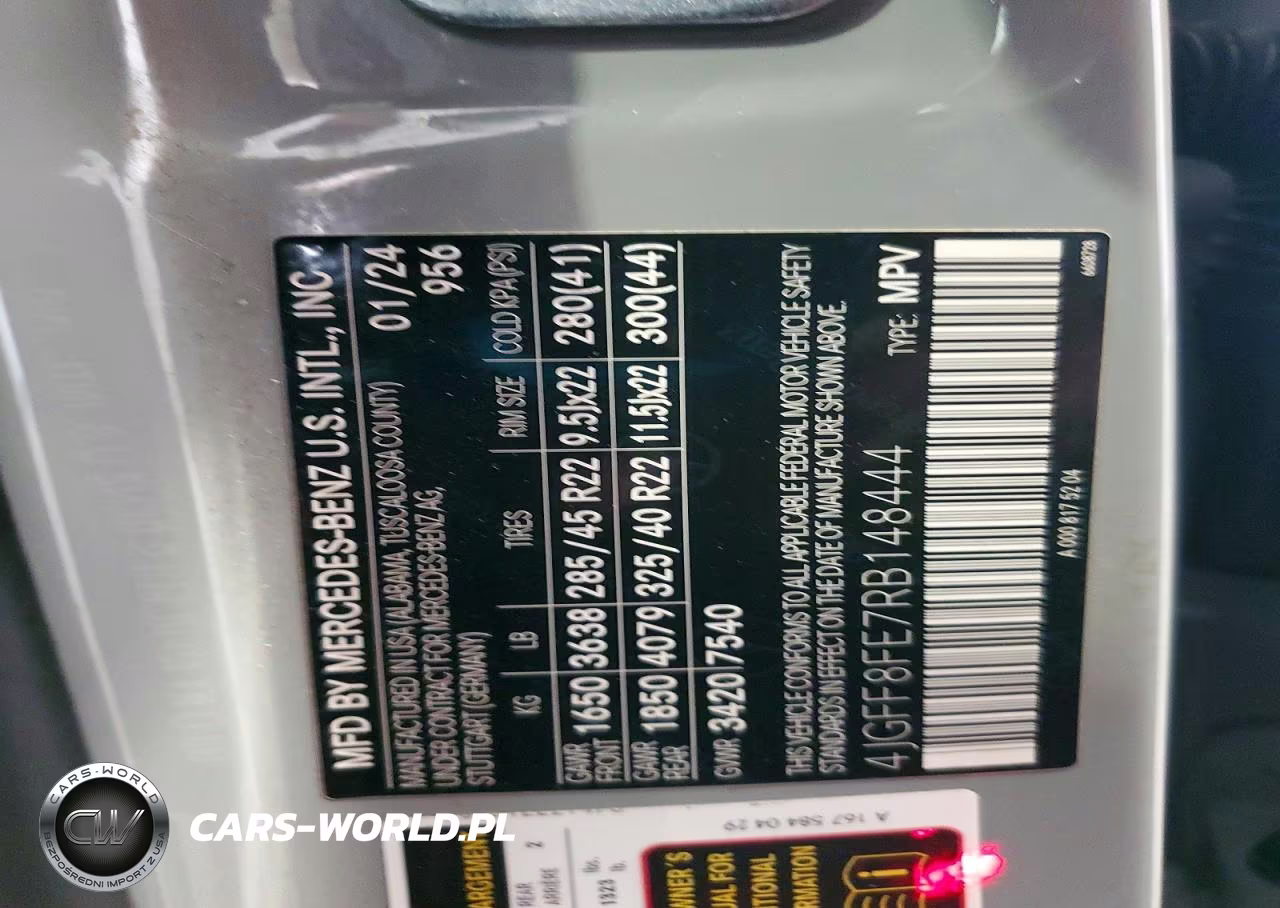 2024 Mercedes-Benz Gls 580 4Matic VIN:4JGFF8FE7RB148444 - 13