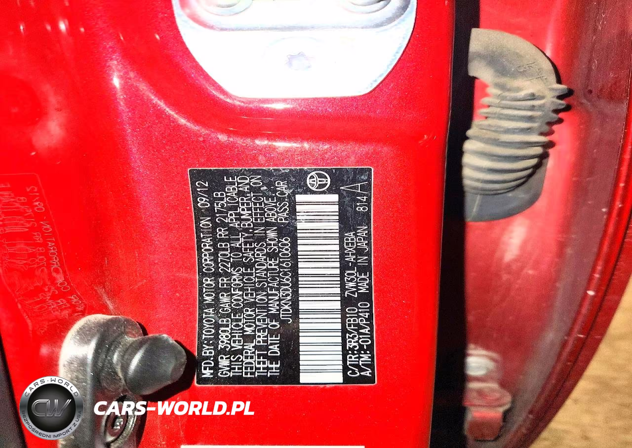 2012 Toyota Prius Two VIN:JTDKN3DU6C1610606 - 12