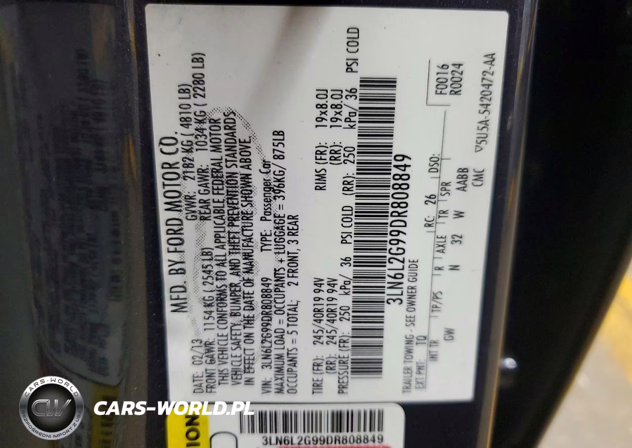 2013 Lincoln Mkz VIN:3LN6L2G99DR808849 - 12