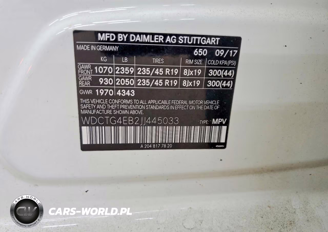 2018 Mercedes-Benz Gla 250 VIN:WDCTG4EB2JJ445033 - 13