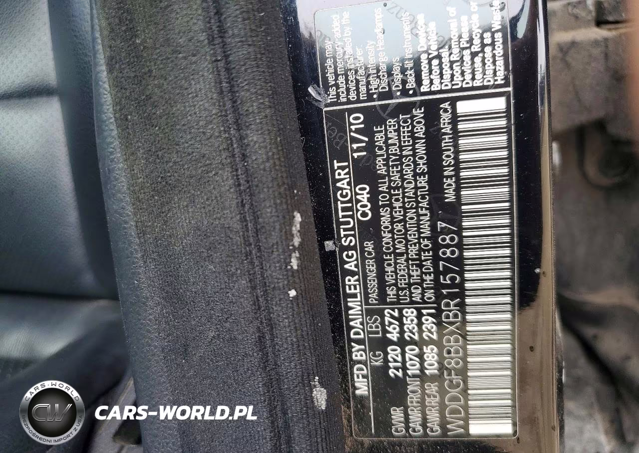 2011 Mercedes-Benz C 300 4Matic VIN:WDDGF8BBXBR157887 - 12