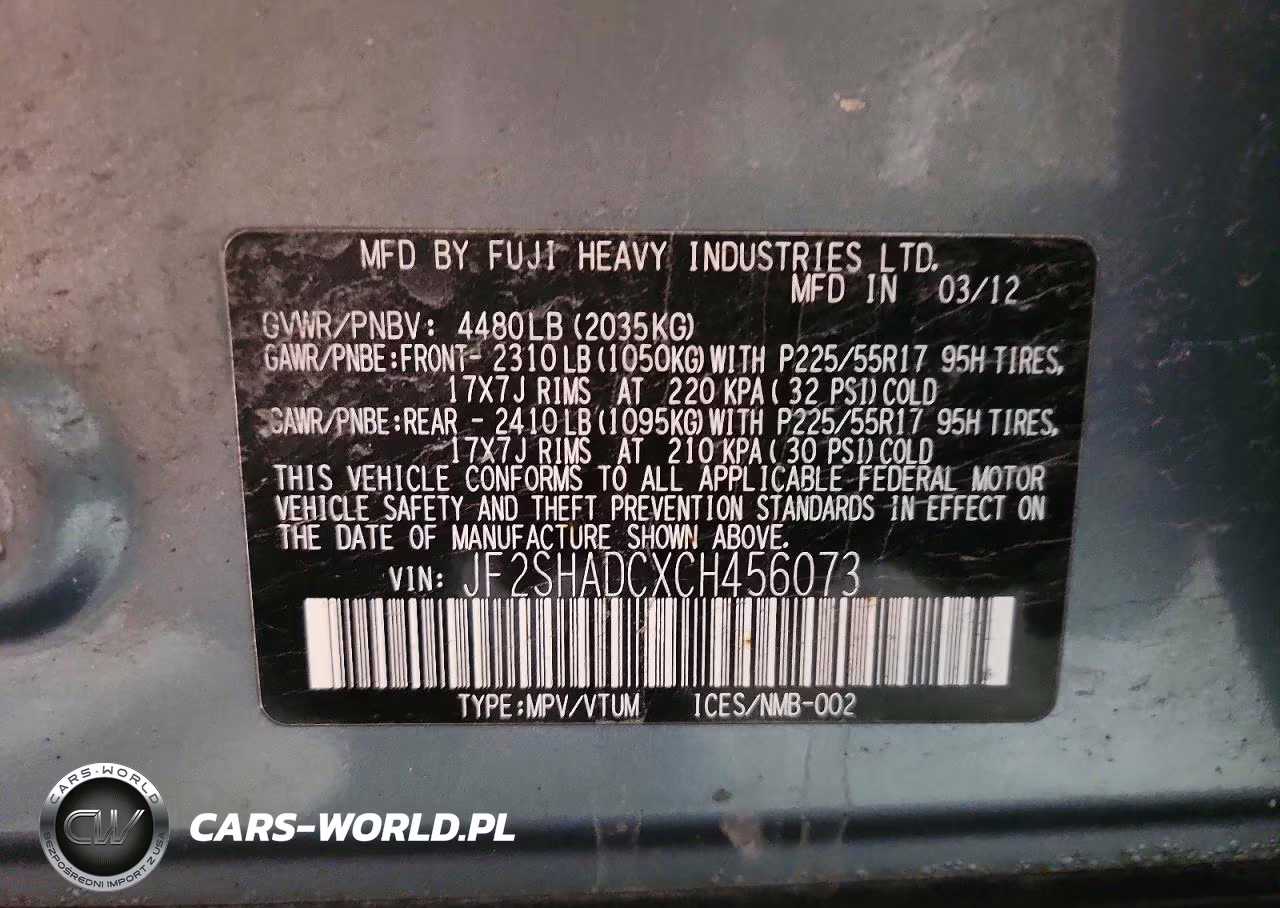 2012 Subaru Forester 2.5X Premium VIN:JF2SHADCXCH456073 - 13