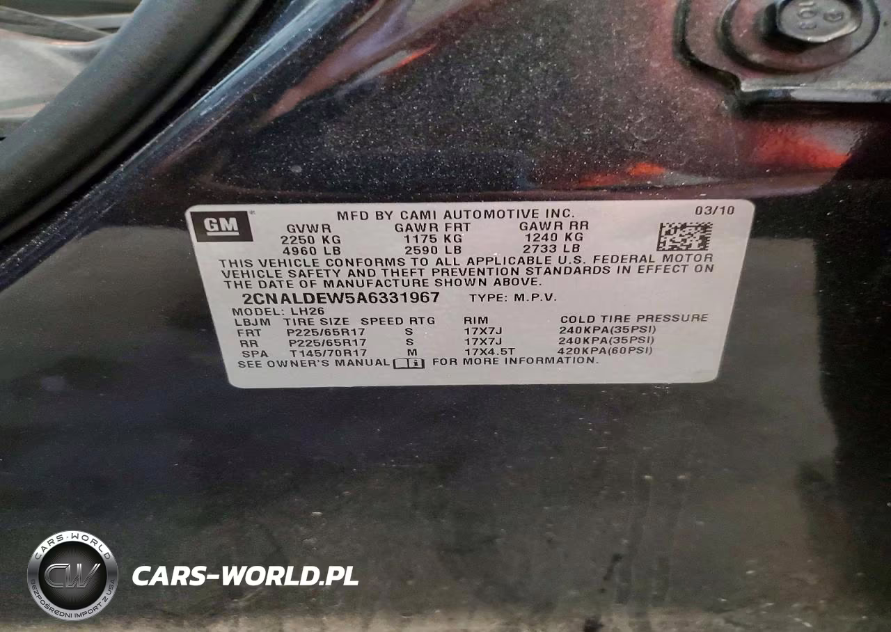 2010 Chevrolet Equinox Lt VIN:2CNALDEW5A6331967 - 12