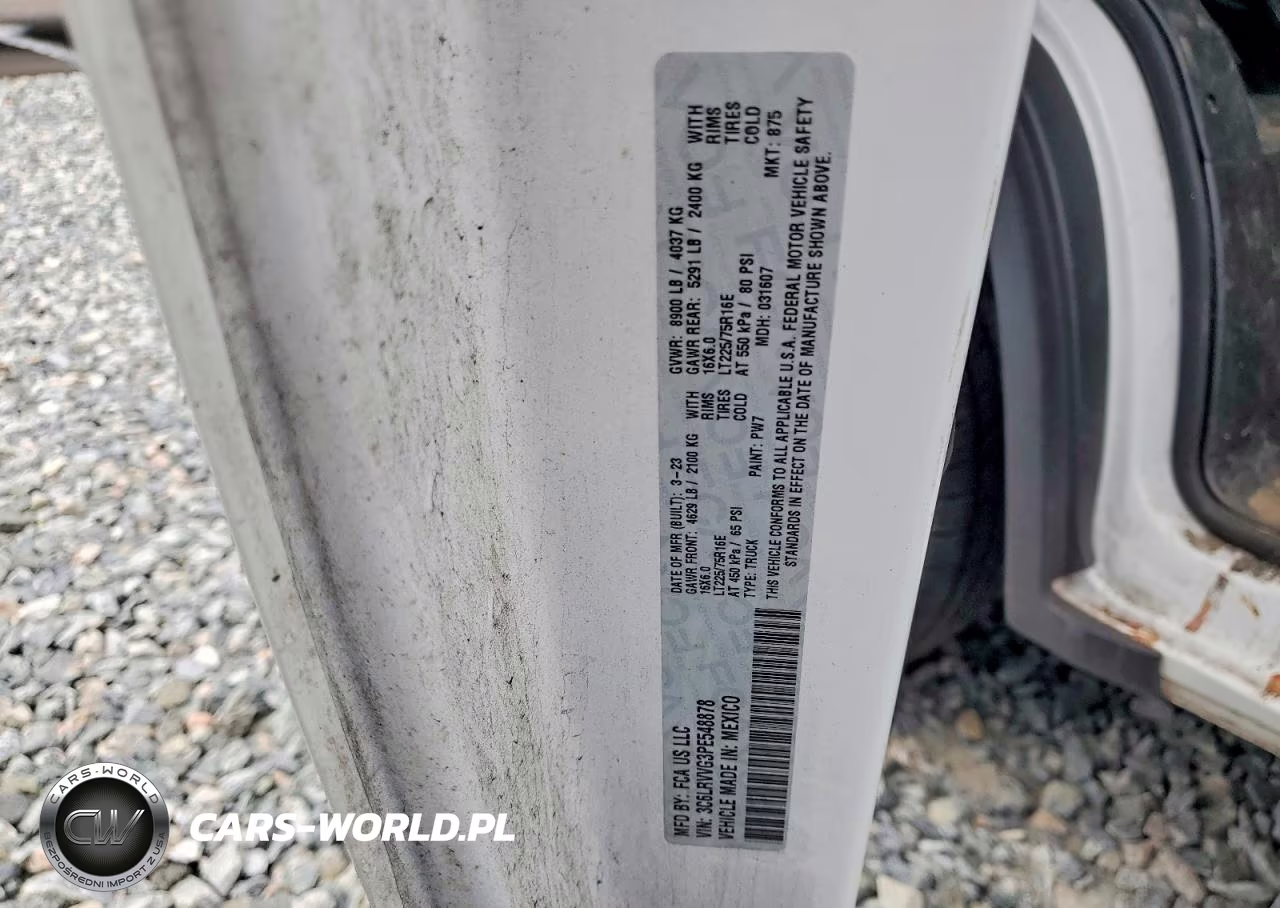 2023 Ram Promaster 2500 2500 Standard VIN:3C6LRVVG3PE548878 - 13