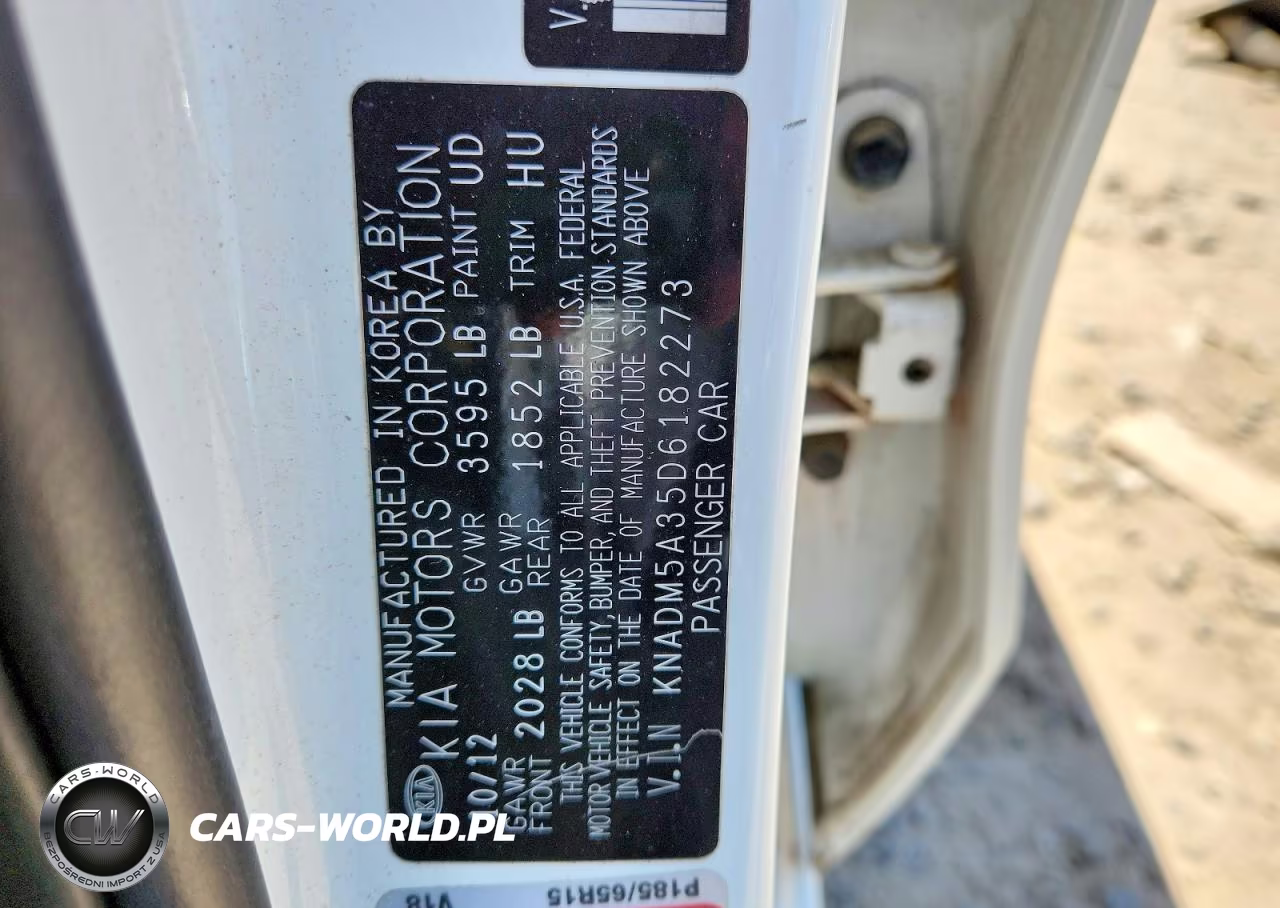 2013 Kia Rio Lx VIN:KNADM5A35D6182273 - 12