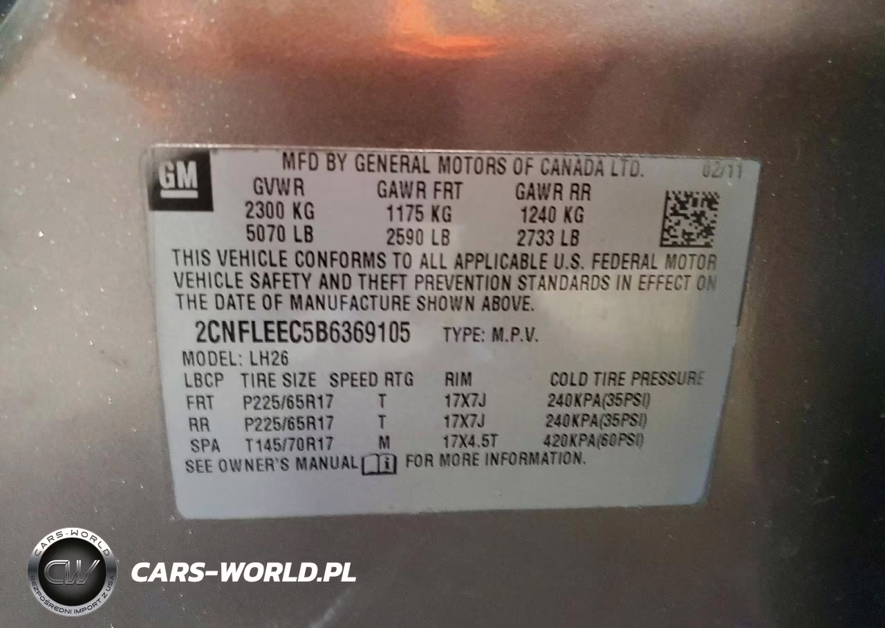 2011 Chevrolet Equinox Lt VIN:2CNFLEEC5B6369105 - 13