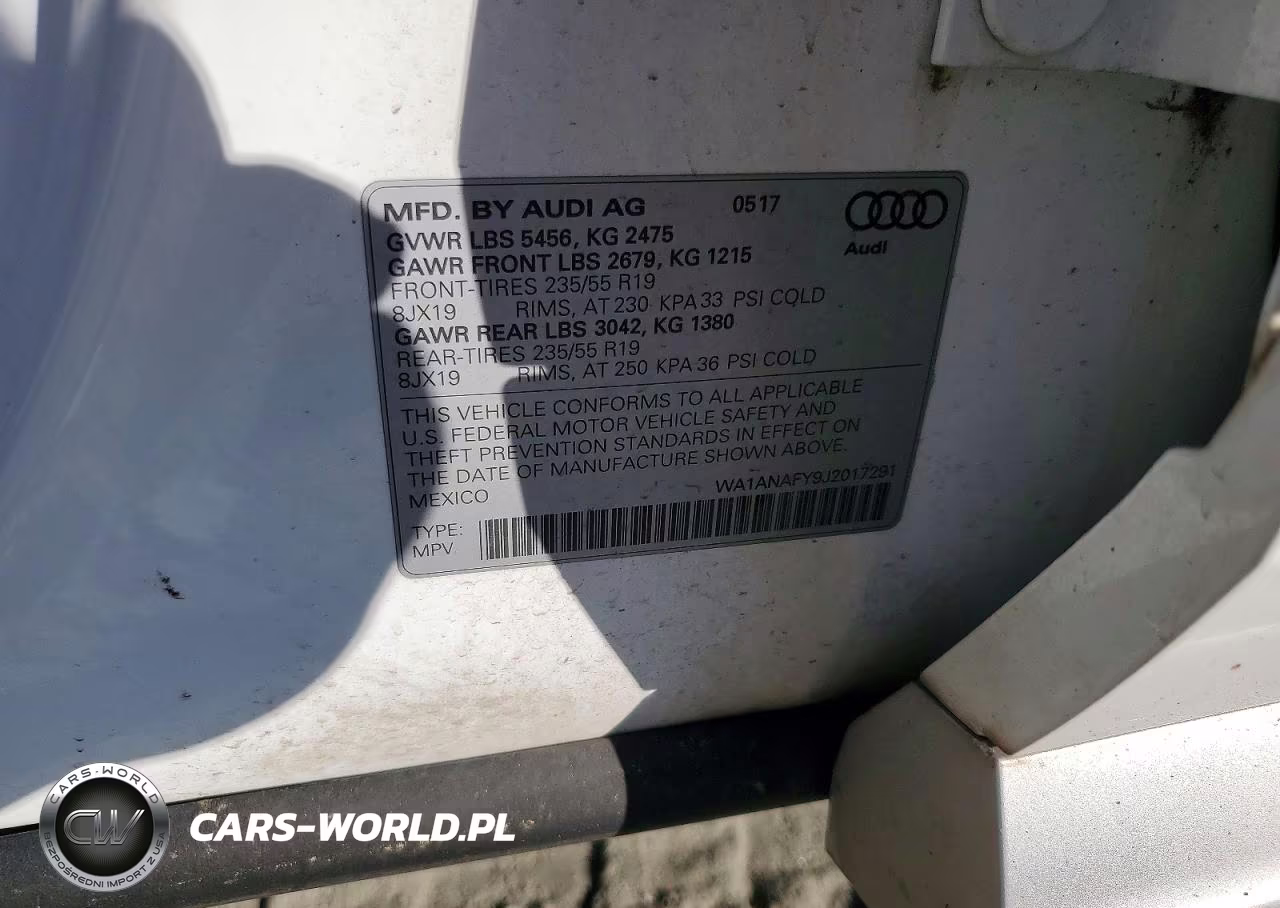 2018 Audi Q5 Premium VIN:WA1ANAFY9J2017291 - 13