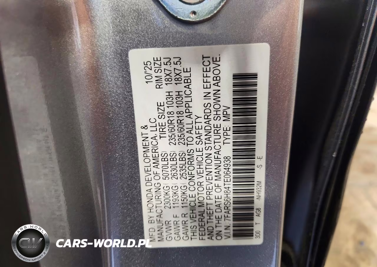 2026 Honda Cr-V Sport-L VIN:7FARS6H84TE064938 - 13