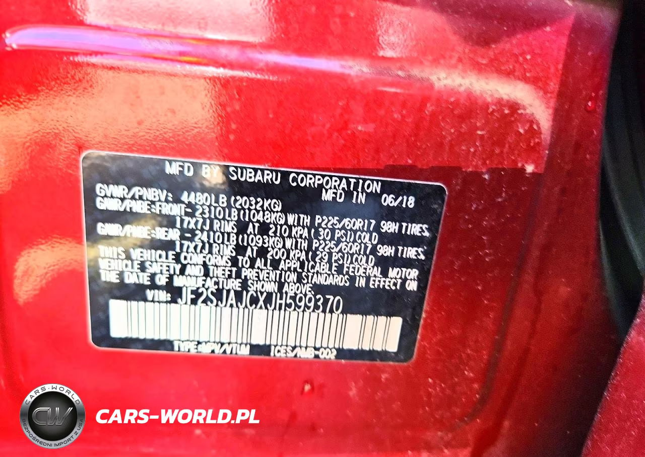 2018 Subaru Forester 2.5I Limited VIN:JF2SJAJCXJH599370 - 13