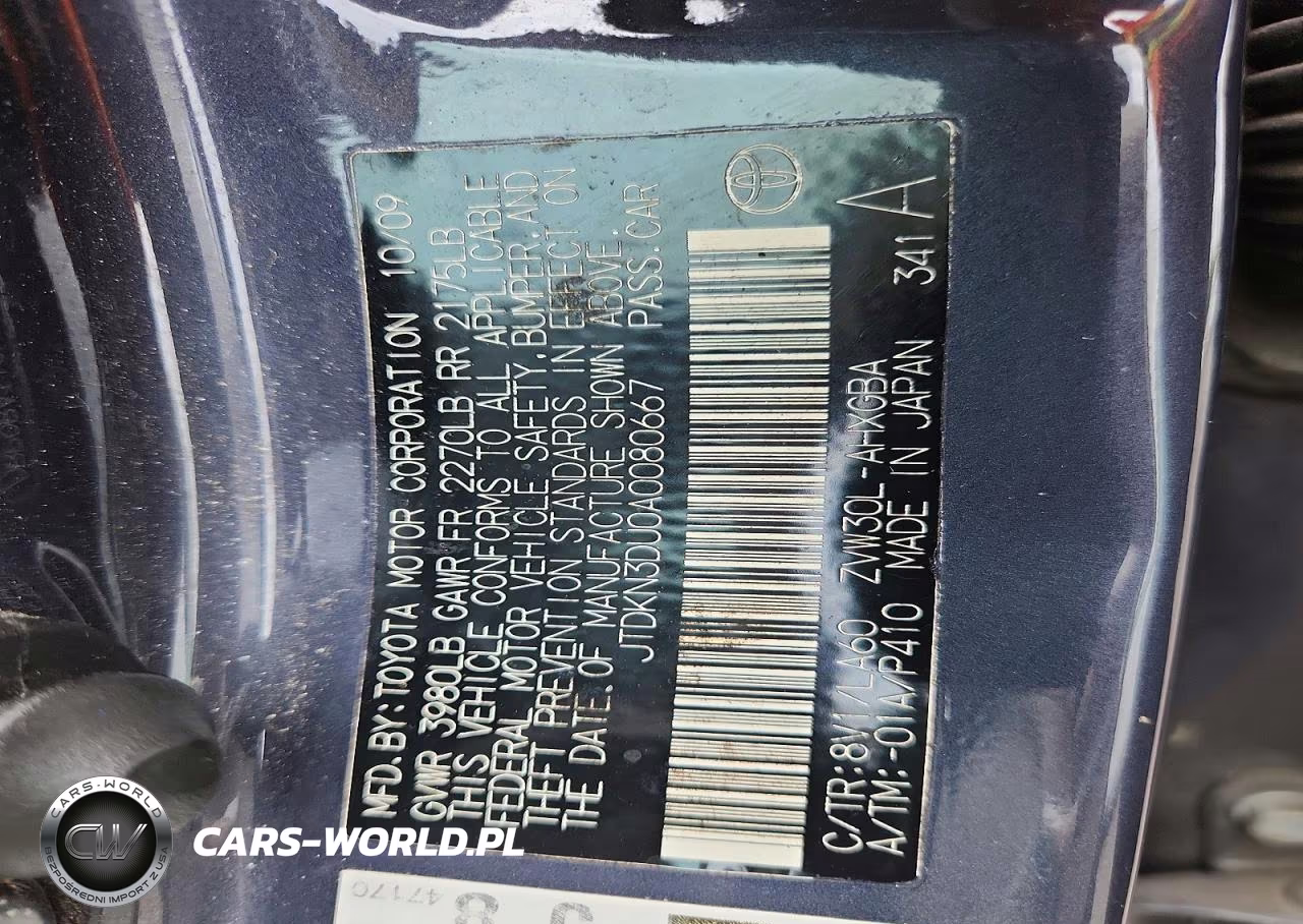 2010 Toyota Prius Iv VIN:JTDKN3DU0A0080667 - 12