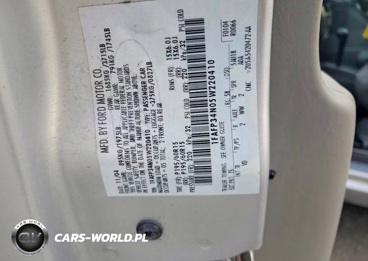 2005 Ford Focus Zx4 VIN:1FAFP34N05W220410 - 12