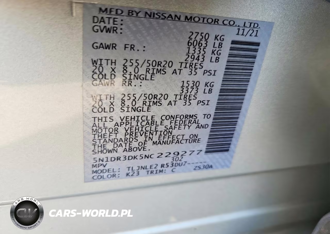 2022 Nissan Pathfinder Platinum VIN:5N1DR3DK5NC229277 - 14