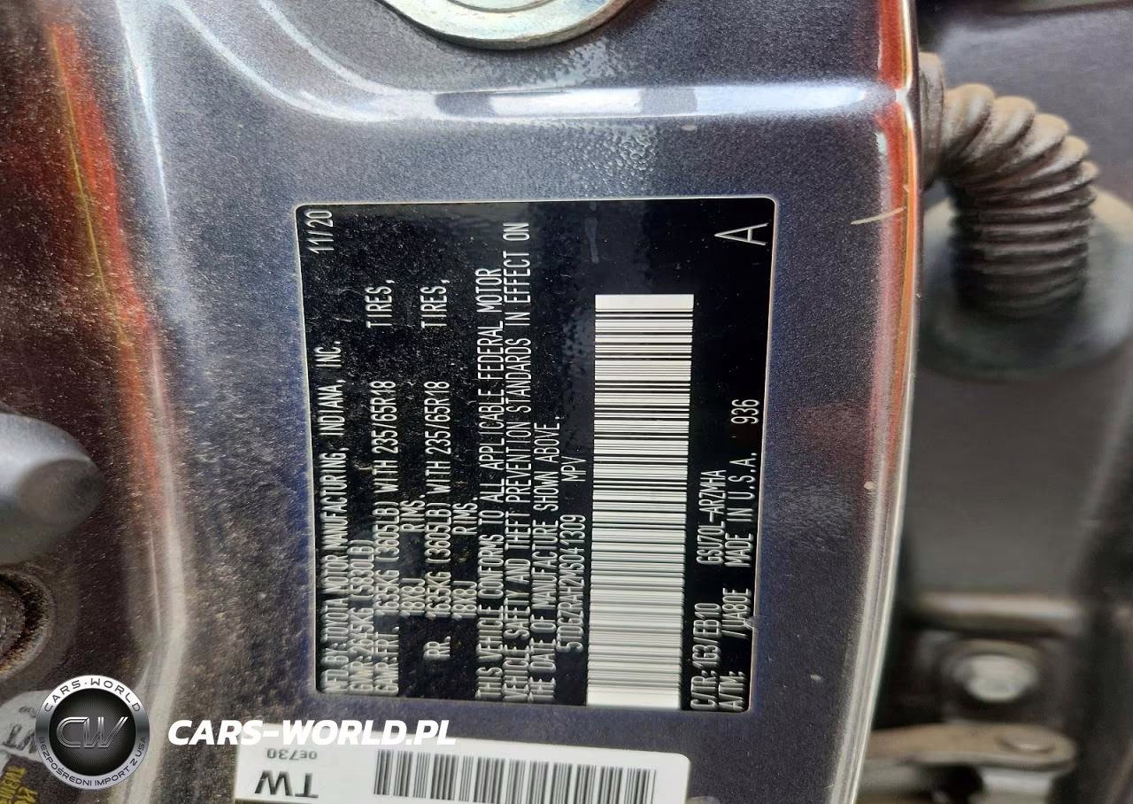 2021 Toyota Highlander Xle VIN:5TDGZRAH2MS041309 - 13