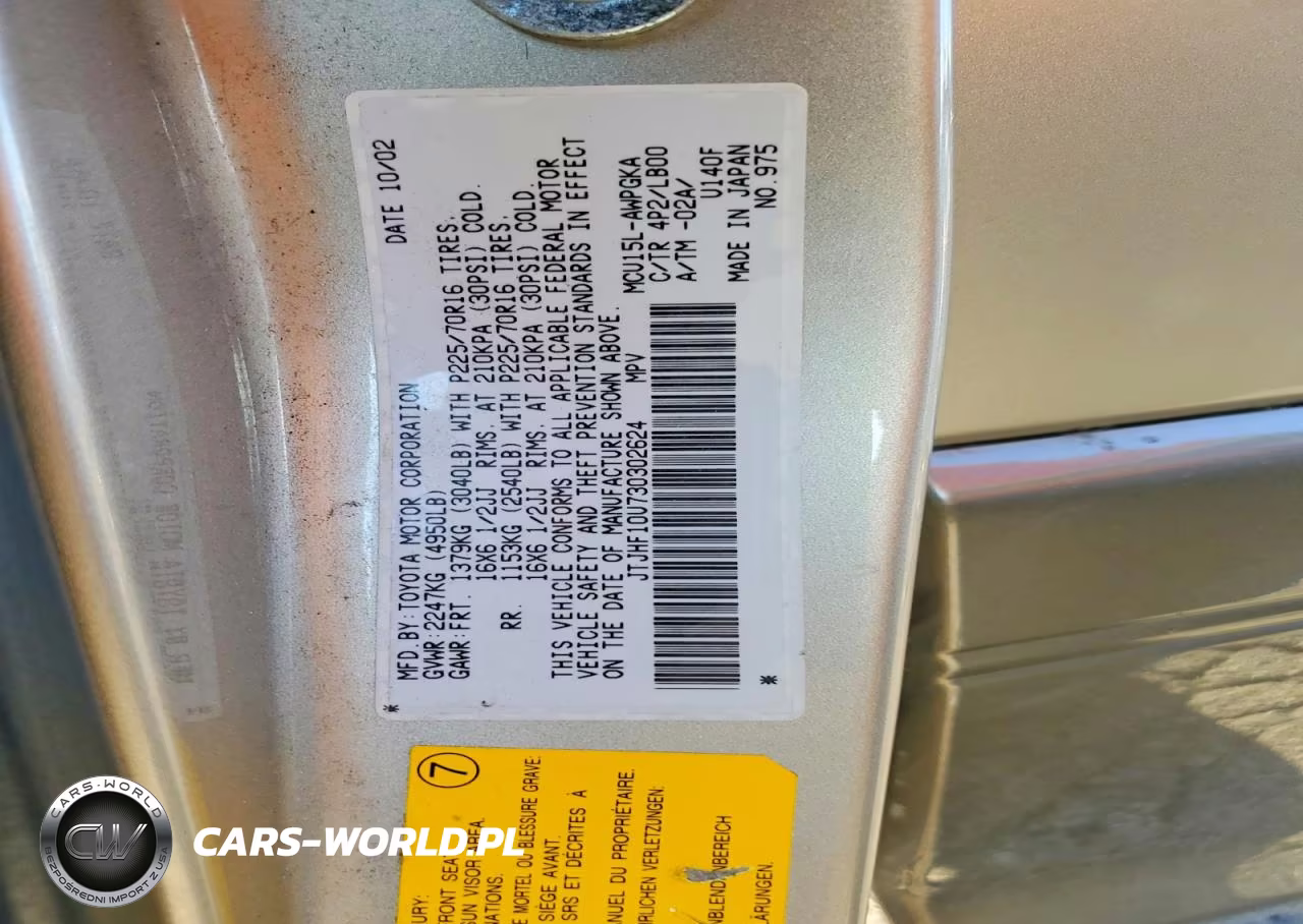 2003 Lexus Rx 300 VIN:JTJHF10U730302624 - 13