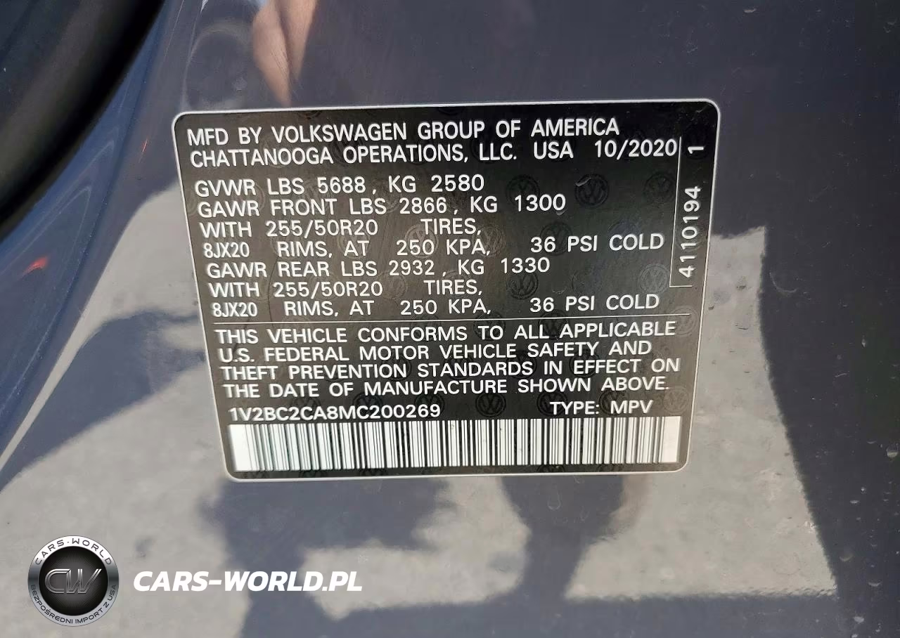 2021 Volkswagen Atlas Cross Sport Sel VIN:1V2BC2CA8MC200269 - 13