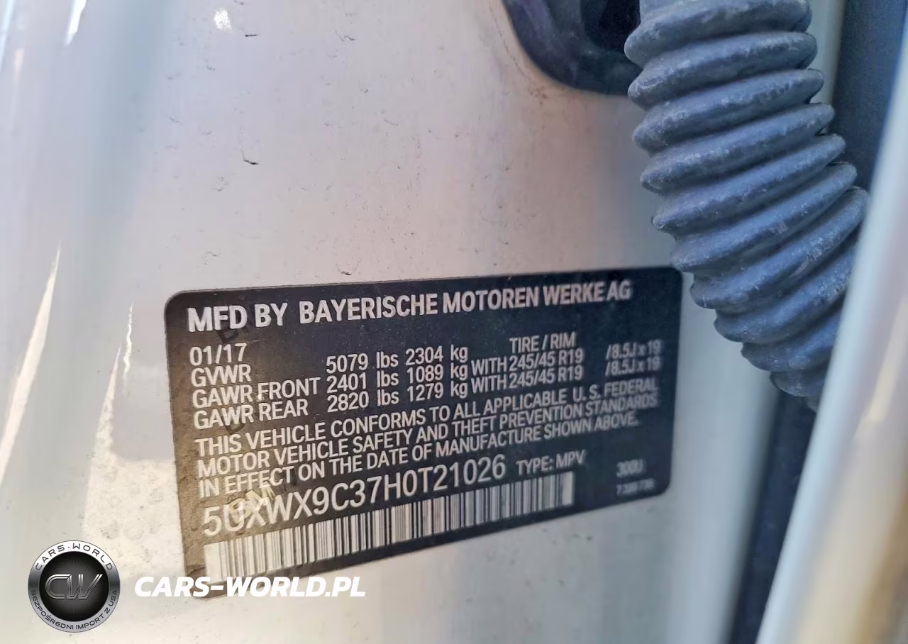 2017 BMW X3 xDrive28I VIN:5UXWX9C37H0T21026 - 13
