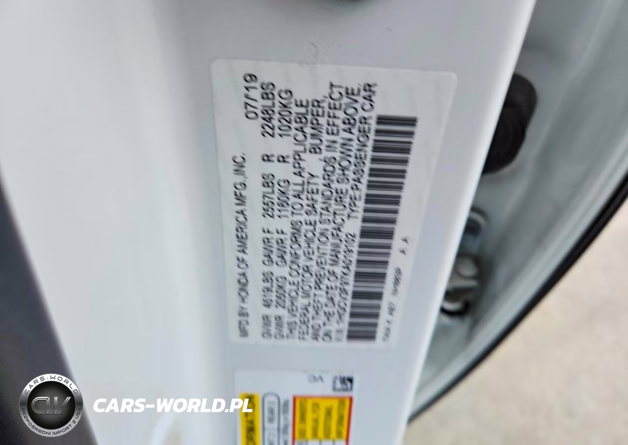 2019 Honda Accord Touring Hybrid VIN:1HGCV3F97KA019102 - 12