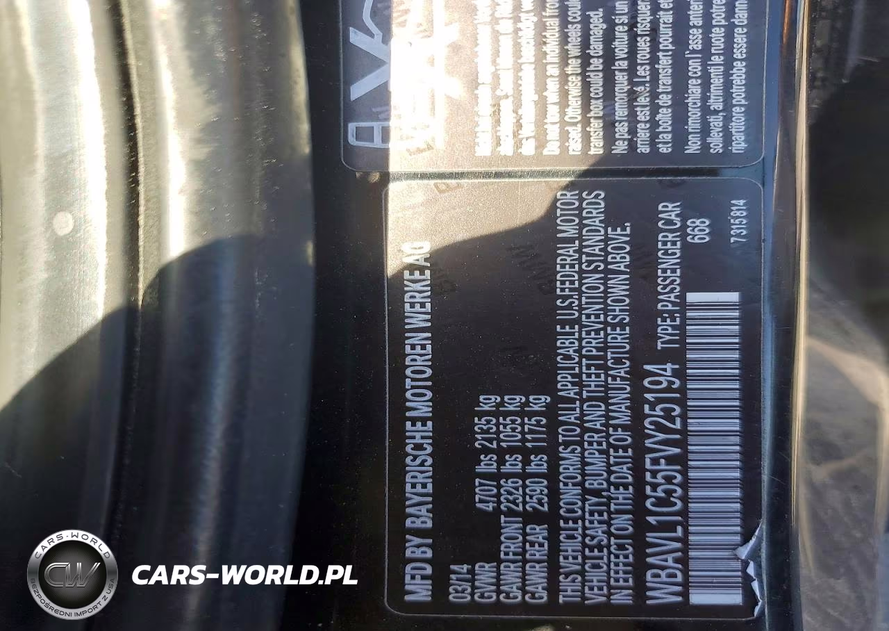 2015 BMW X1 xDrive28I VIN:WBAVL1C55FVY25194 - 12