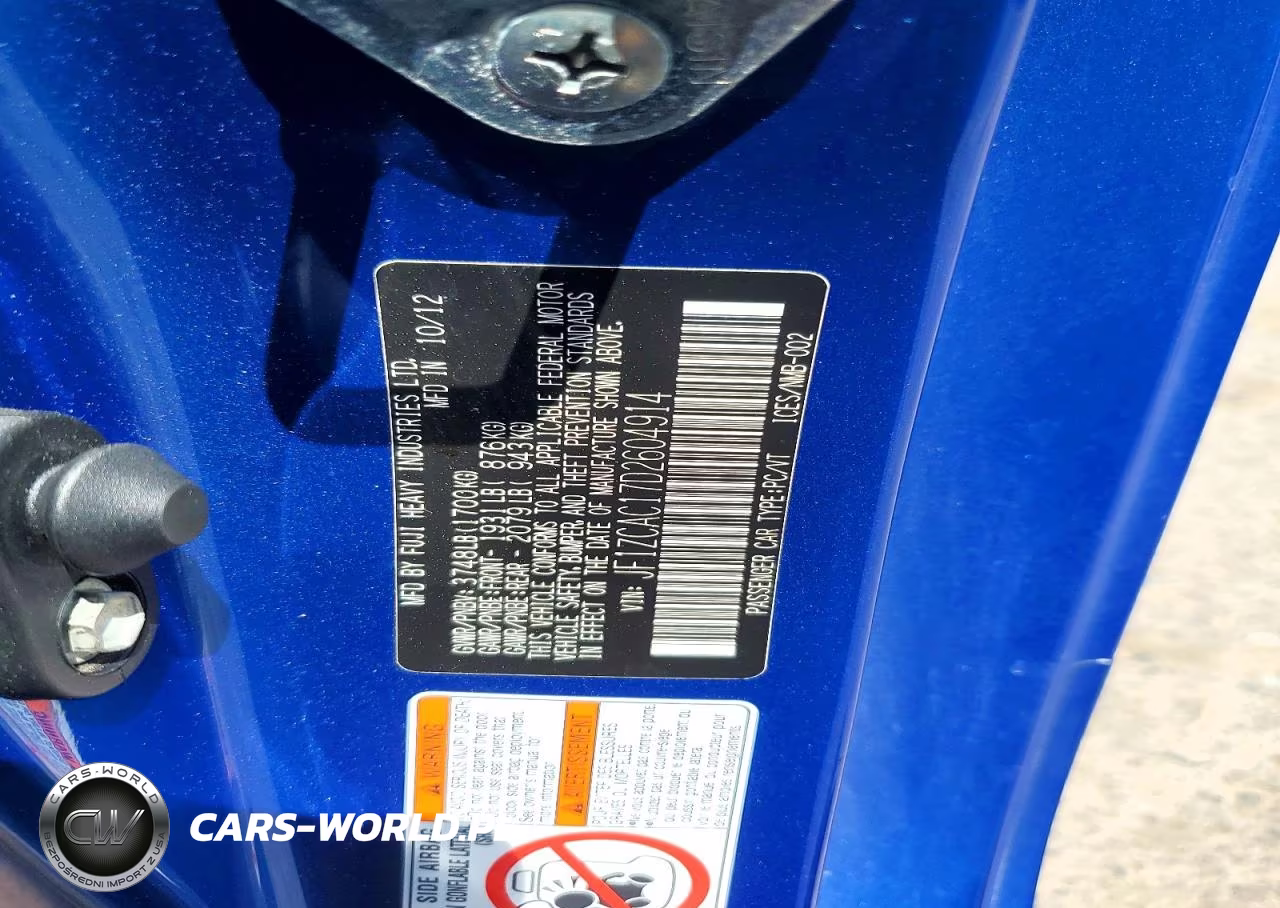 2013 Subaru Brz 2.0 Limited VIN:JF1ZCAC17D2604914 - 13