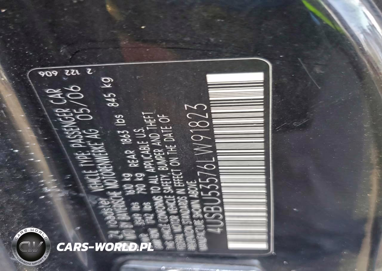 2006 BMW Z4 3.0Si VIN:4USBU53576LW91823 - 12