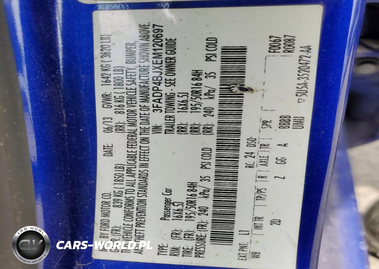 2014 Ford Fiesta Se VIN:3FADP4BJXEM120697 - 12
