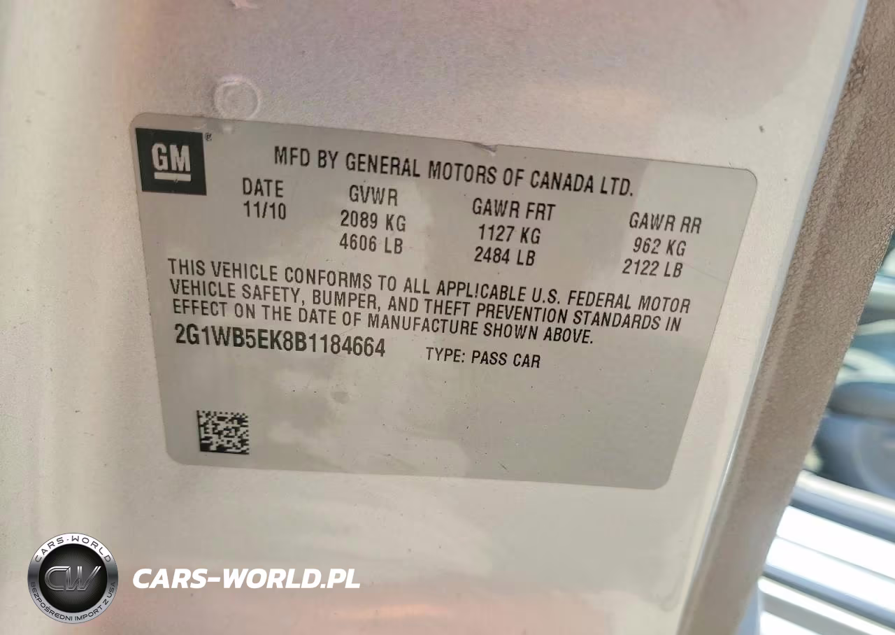 2011 Chevrolet Impala VIN:2G1WB5EK8B1184664 - 12