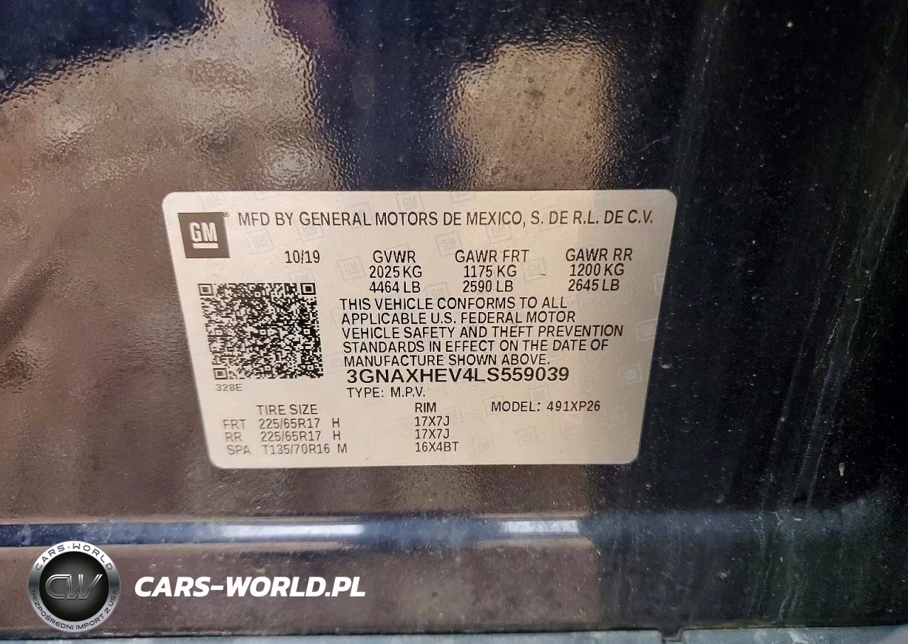 2020 Chevrolet Equinox Ls VIN:3GNAXHEV4LS559039 - 13