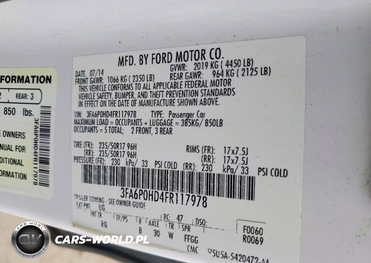 2015 Ford Fusion Se VIN:3FA6P0HD4FR117978 - 12