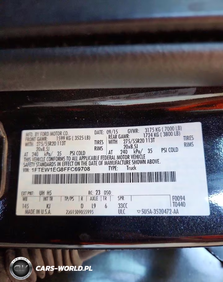 2015 Ford F150 Supercrew VIN:1FTEW1EG8FFC69708 - 12