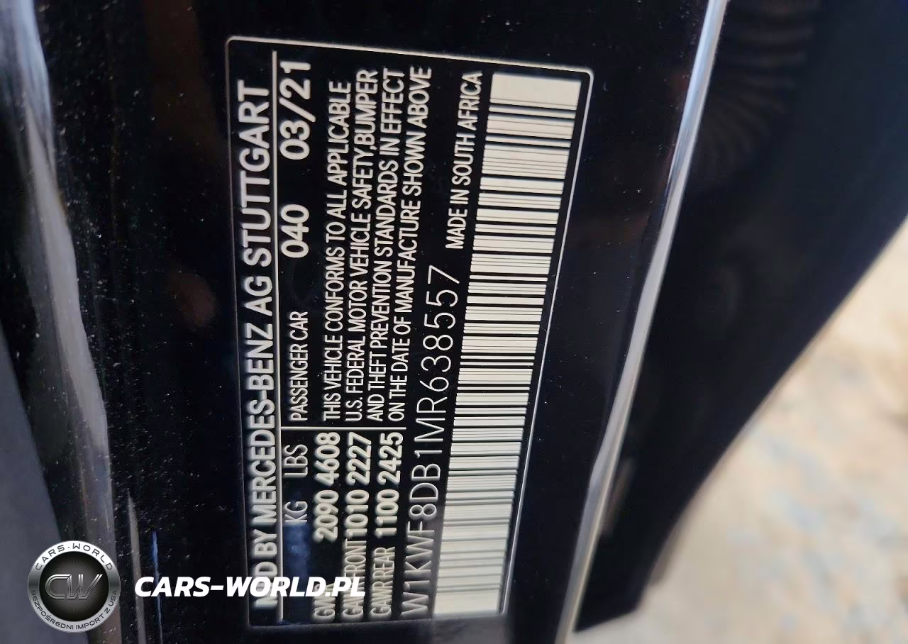 2021 Mercedes-Benz C 300 VIN:W1KWF8DB1MR638557 - 12