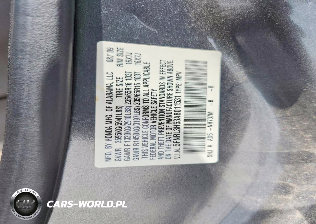2010 Honda Odyssey Ex VIN:5FNRL3H53AB011531 - 13