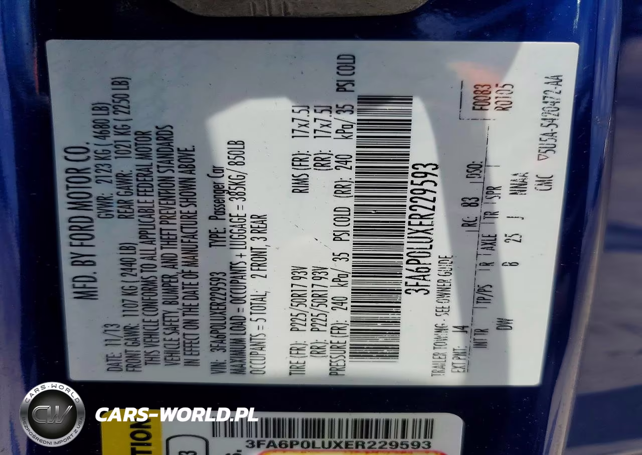 2014 Ford Fusion Se Hybrid VIN:3FA6P0LUXER229593 - 12
