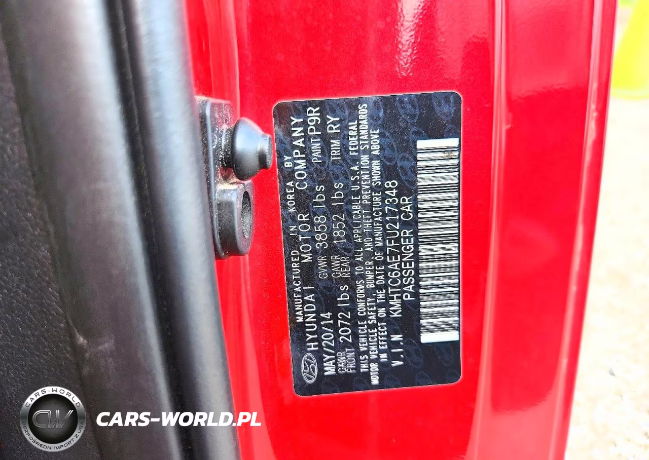 2015 Hyundai Veloster Turbo VIN:KMHTC6AE7FU217348 - 12