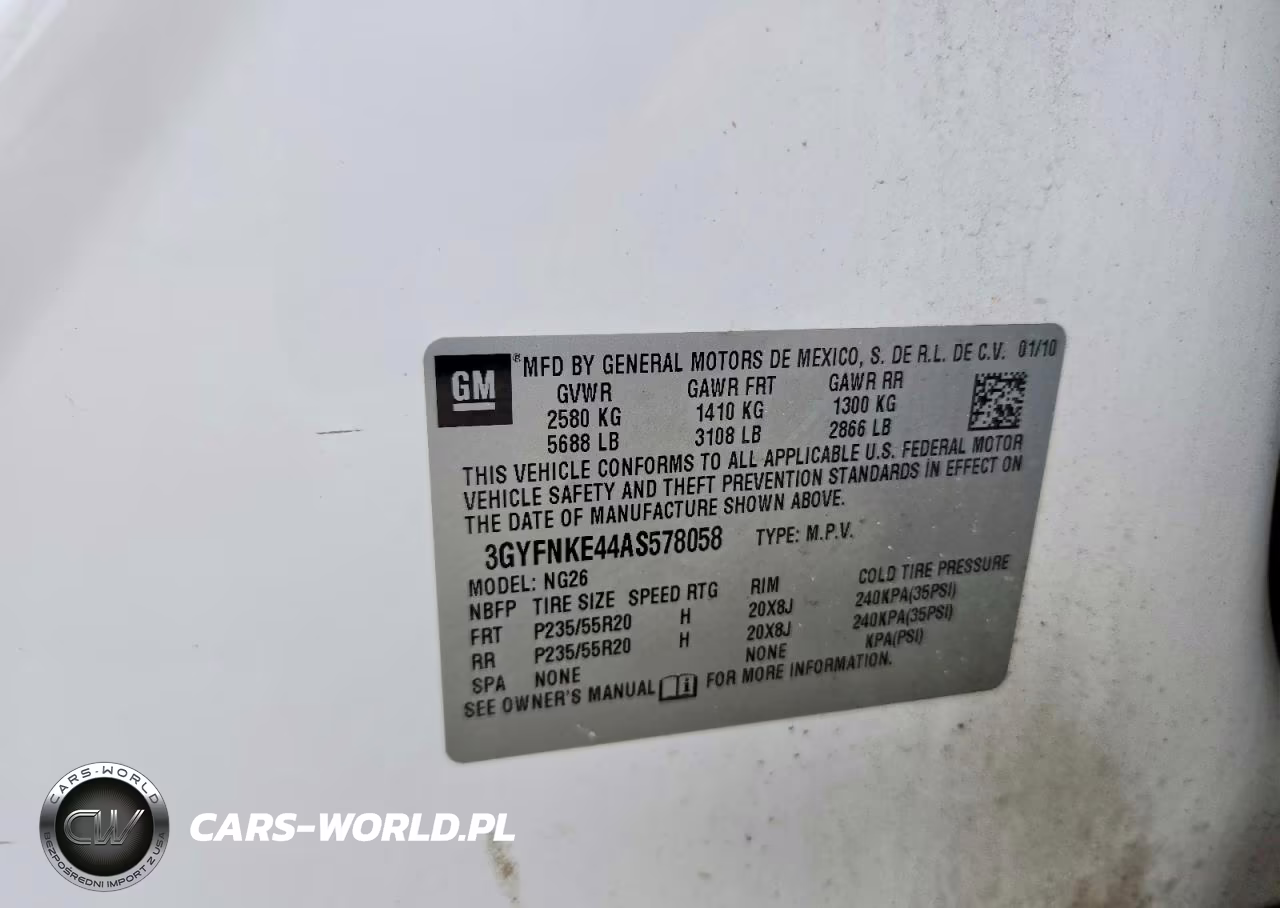 2010 Cadillac Srx Premium Collection VIN:3GYFNKE44AS578058 - 12
