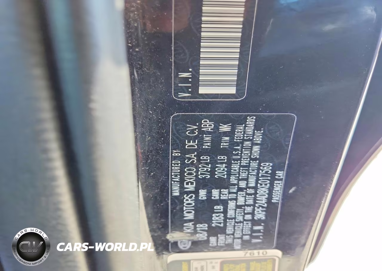 2019 Kia Forte Lxs VIN:3KPF24AD8KE017569 - 12