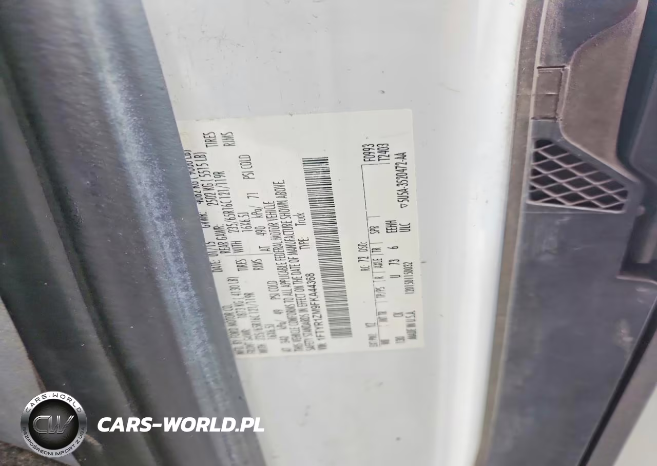 2015 Ford Transit T-250 VIN:1FTYR1ZM9FKA44368 - 13