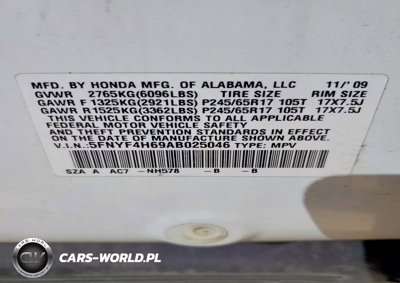 2010 Honda Pilot VIN:5FNYF4H69AB025046 - 13
