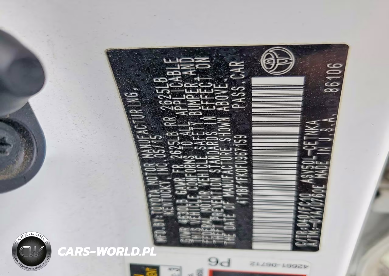 2015 Toyota Camry Le VIN:4T1BF1FK0FU967159 - 12