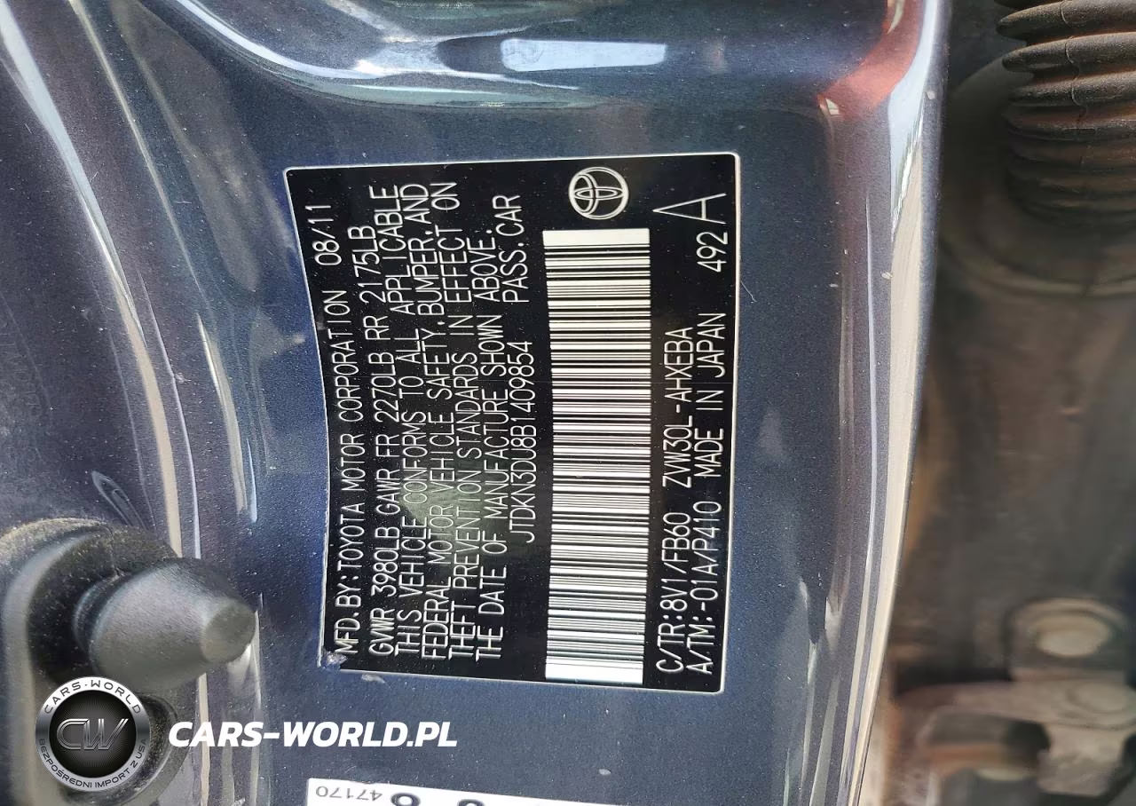 2011 Toyota Prius Three VIN:JTDKN3DU8B1409854 - 12