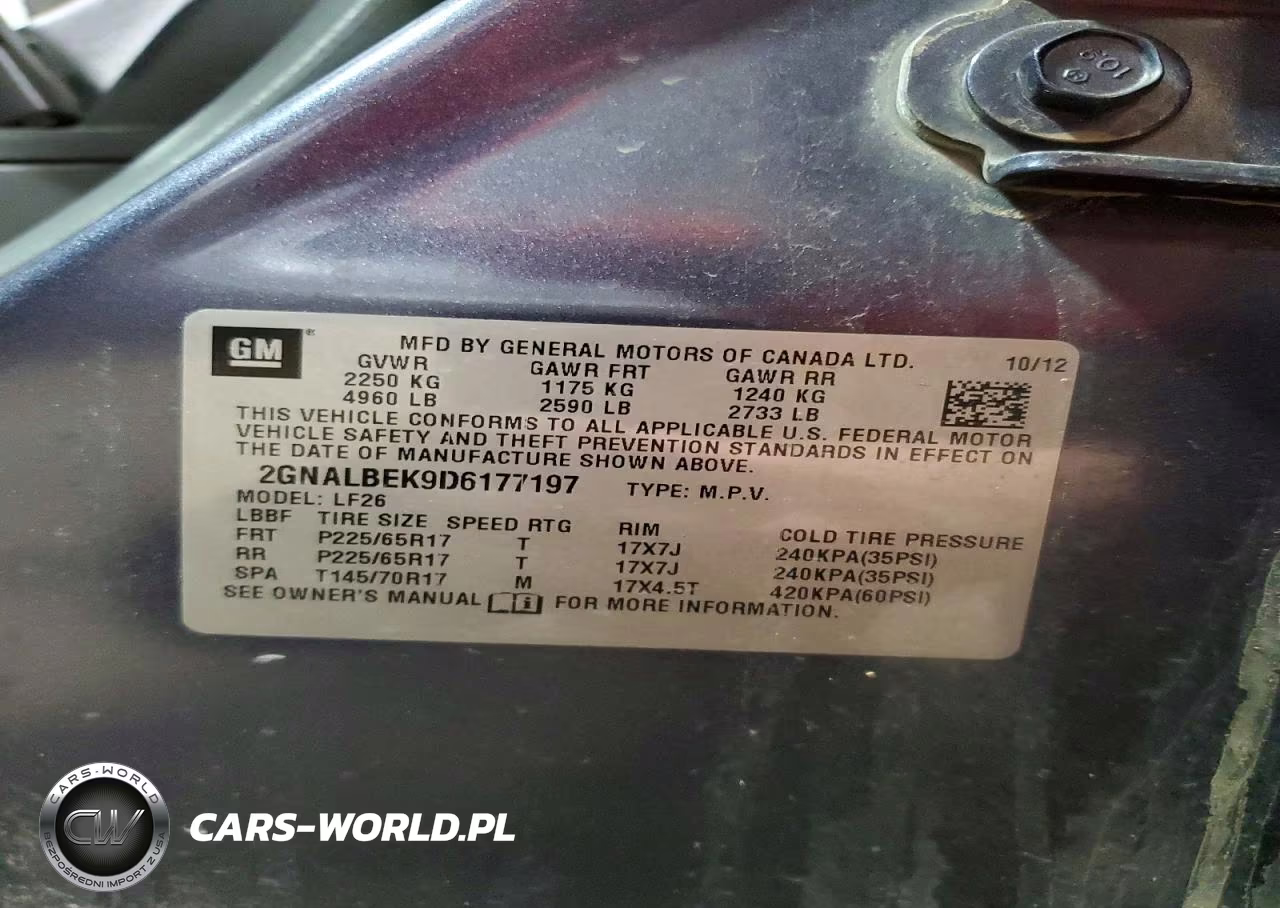 2013 Chevrolet Equinox Ls VIN:2GNALBEK9D6177197 - 13