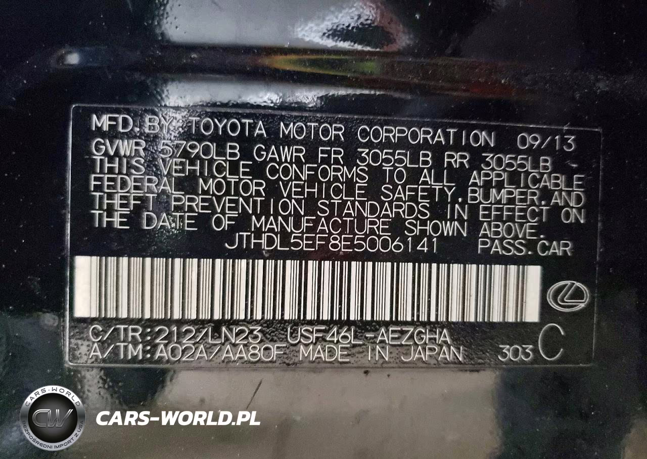 2014 Lexus Ls 460L VIN:JTHDL5EF8E5006141 - 13