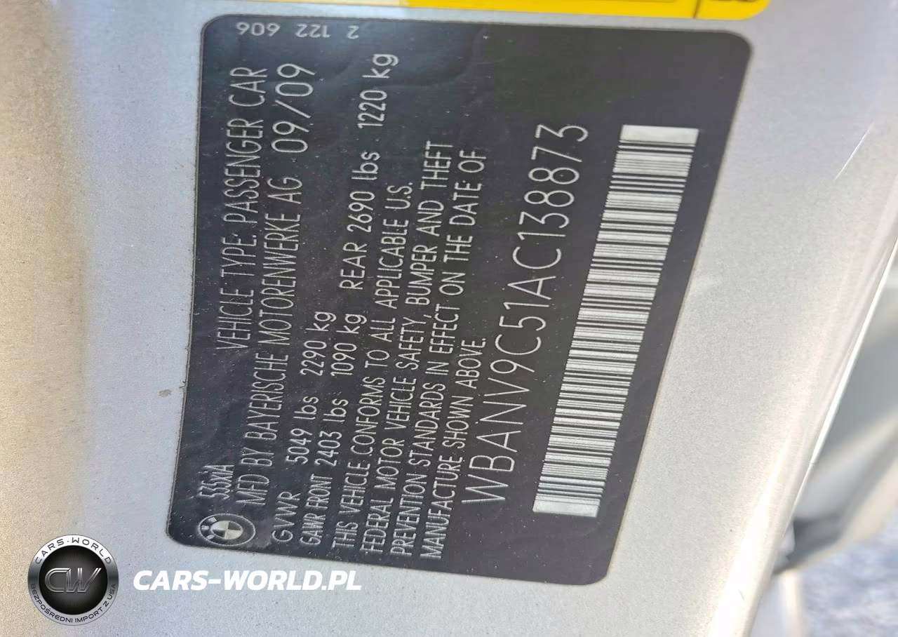 2010 BMW 535 Xi VIN:WBANV9C51AC138873 - 12