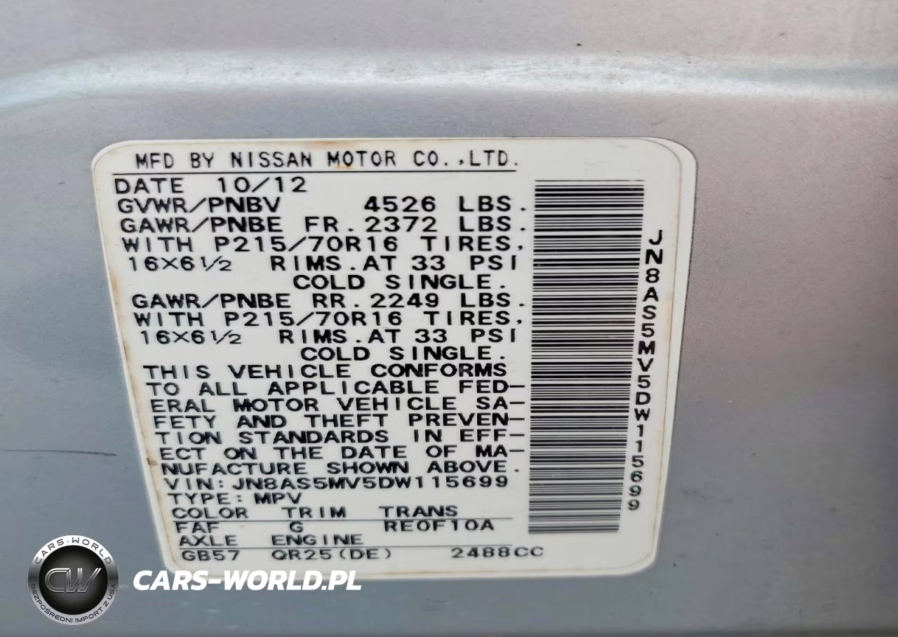 2013 Nissan Rogue S VIN:JN8AS5MV5DW115699 - 13