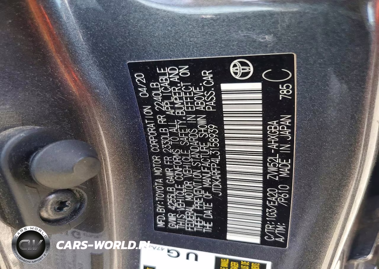 2020 Toyota Prius Prime Xle VIN:JTDKARFP4L3158939 - 12